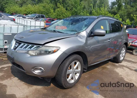 2009 Nissan Murano Sl z USA, uszkodzony, nr VIN JN8AZ18U39W028655
